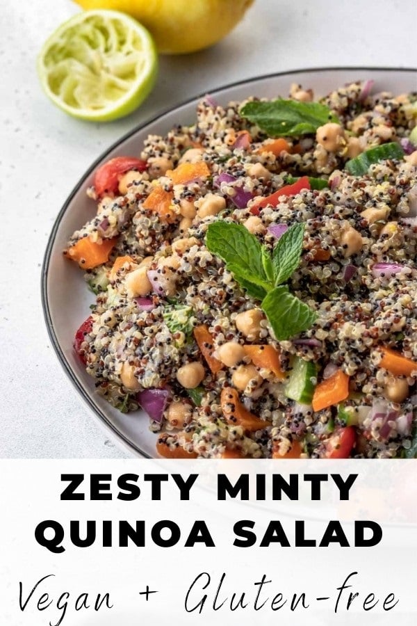 Quick Quinoa Mint & Cranberry Salad – NourishAndInspireMe
